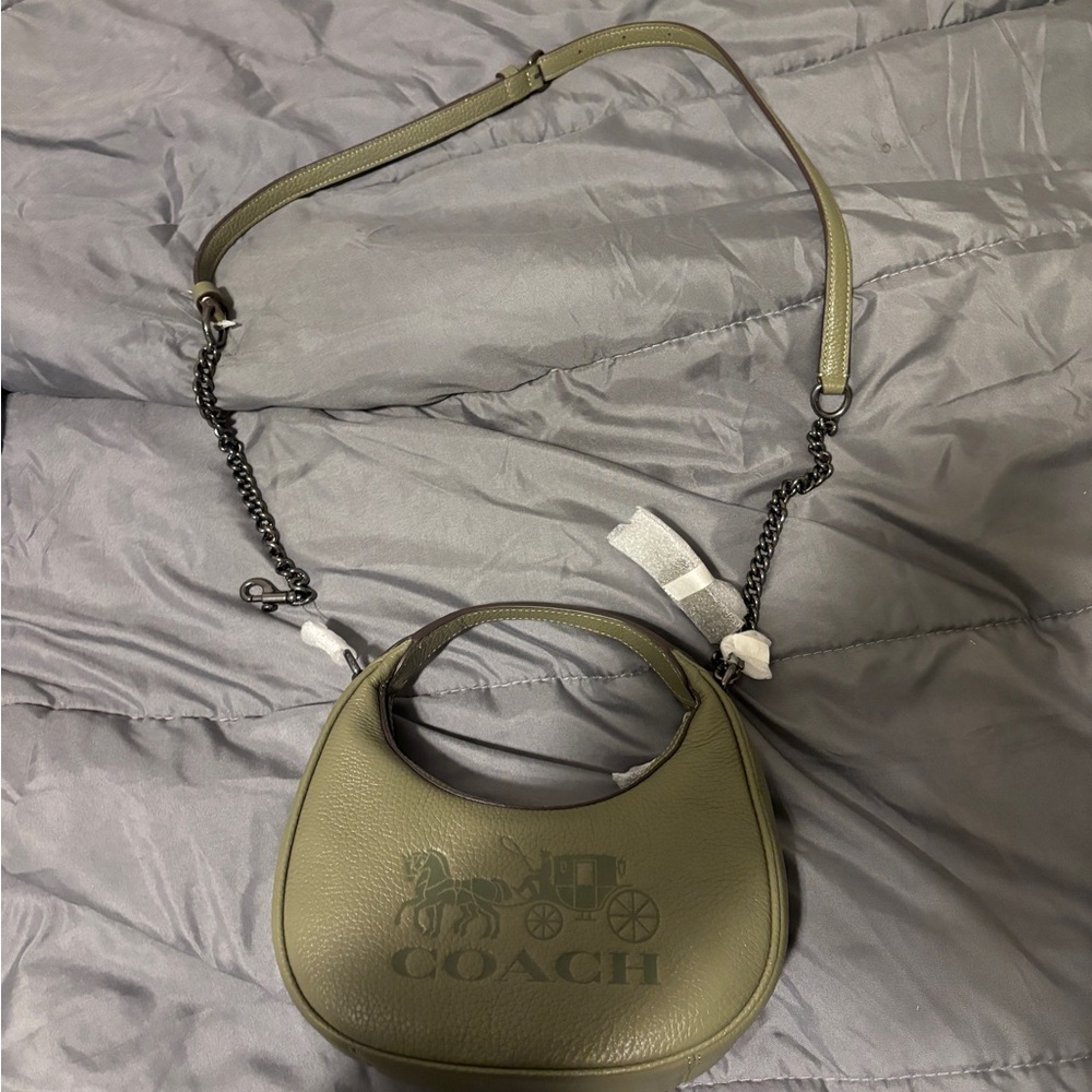 Coach green purse